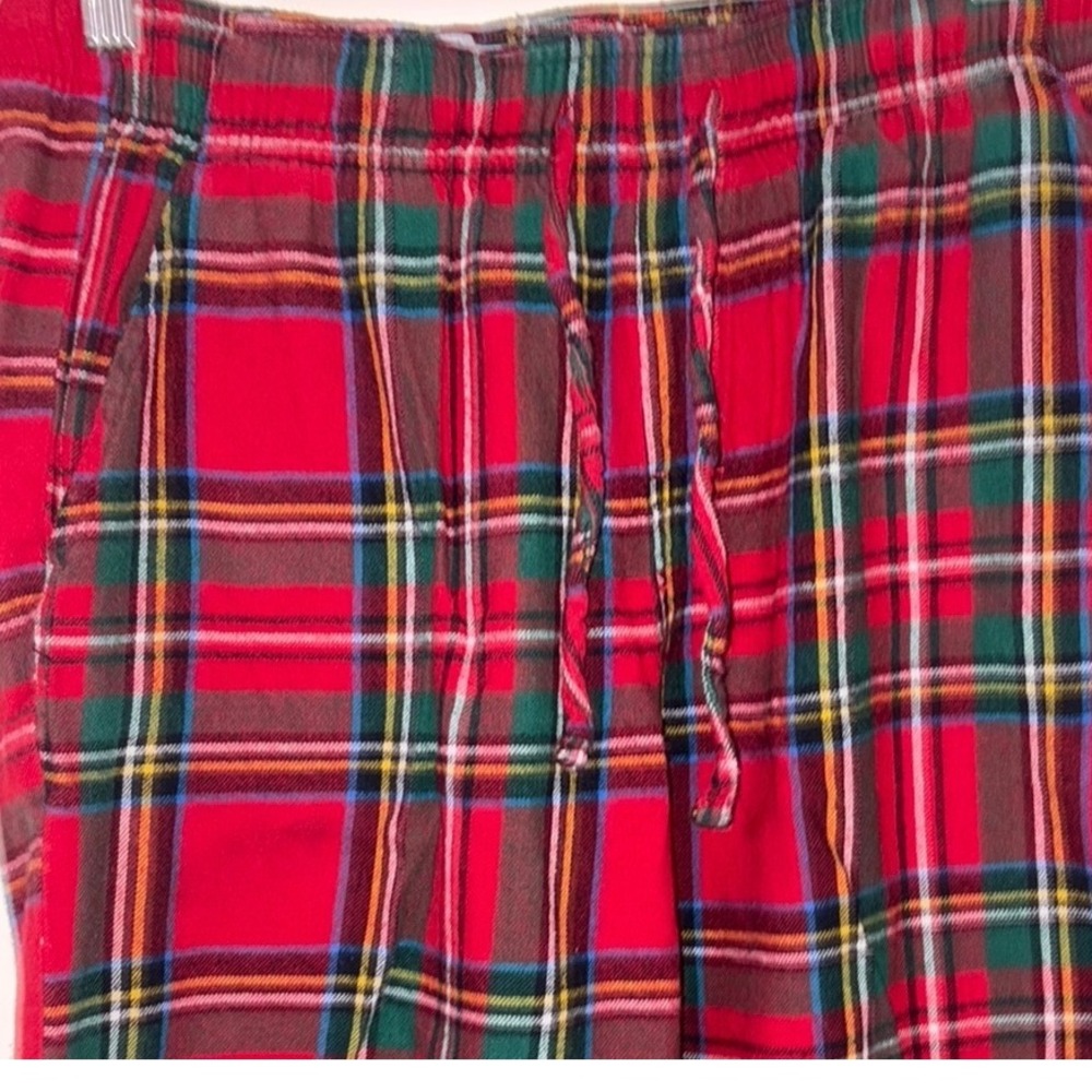 Old Navy Red and Green Plaid Pajama Pants - Picture 3 of 5